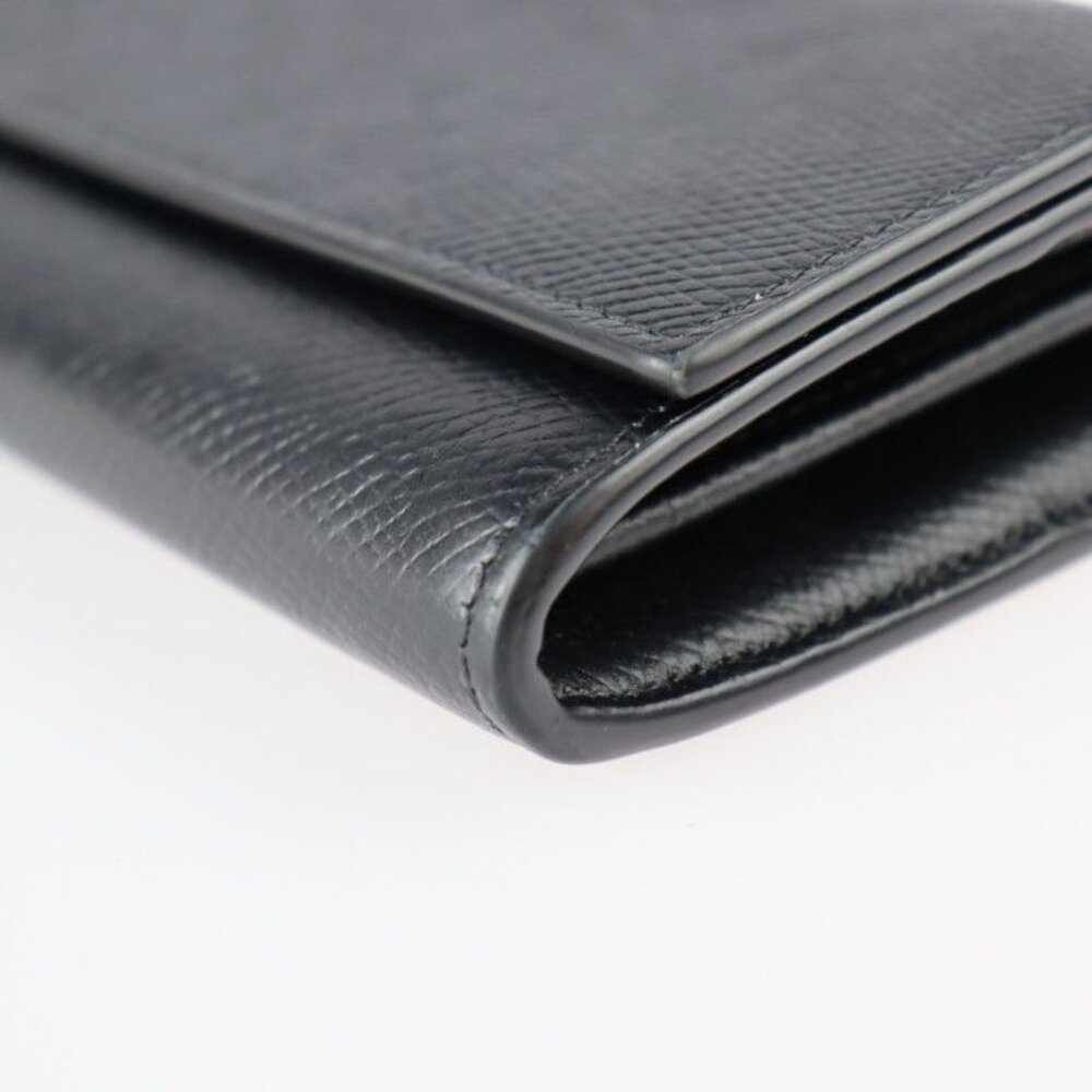 Celine Large Flap Wallet Bifold Wallet 10 B563 bel Calf Leather Black - Picture 5 of 10